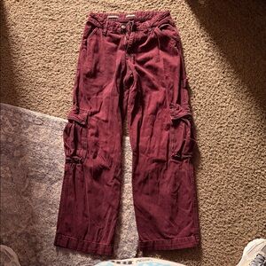 Target Women's Straight Leg Jeans - Burgundy